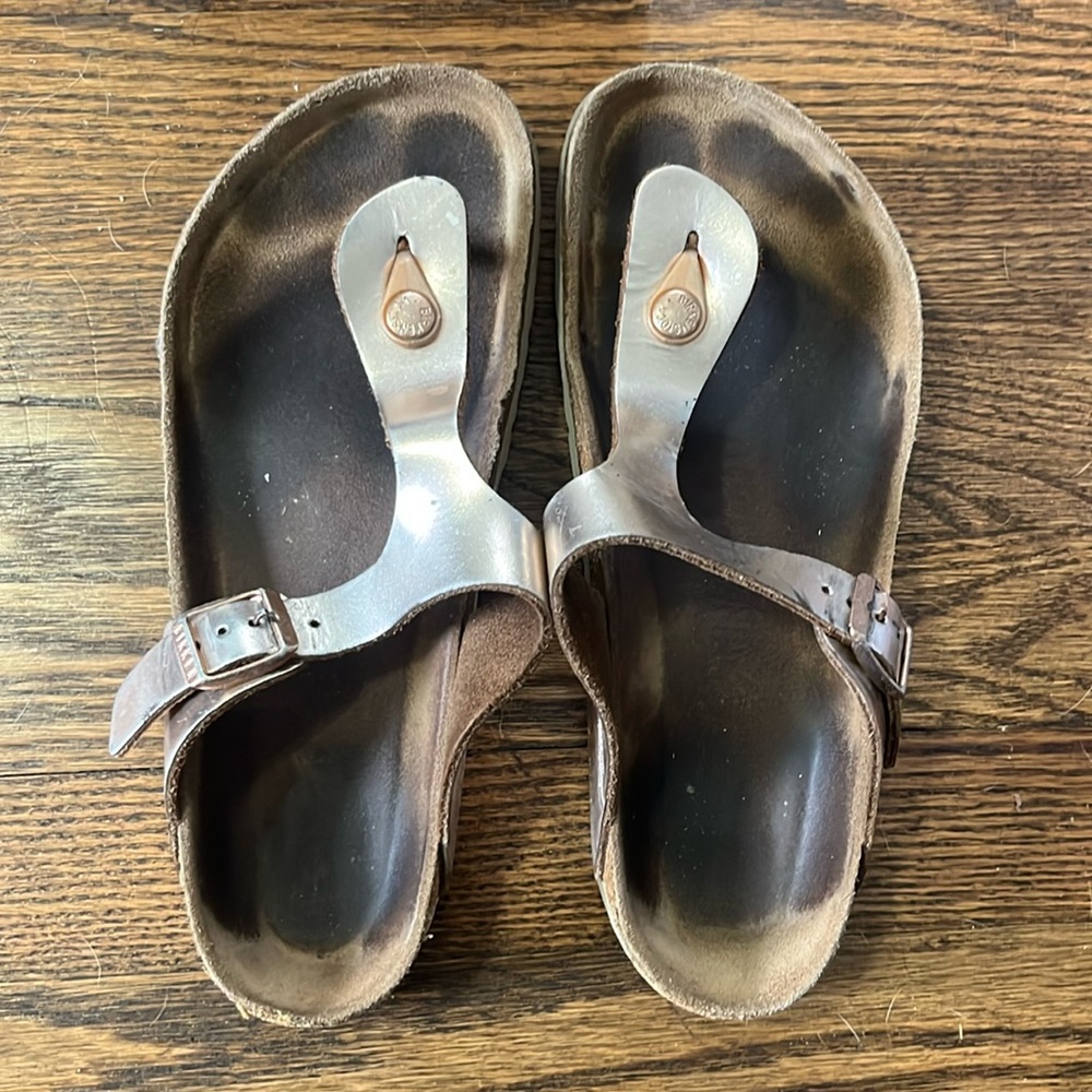 Birkenstock Gizeh Metallic Copper